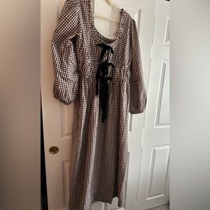 Damson Madder Dakota Bow Midi Dress